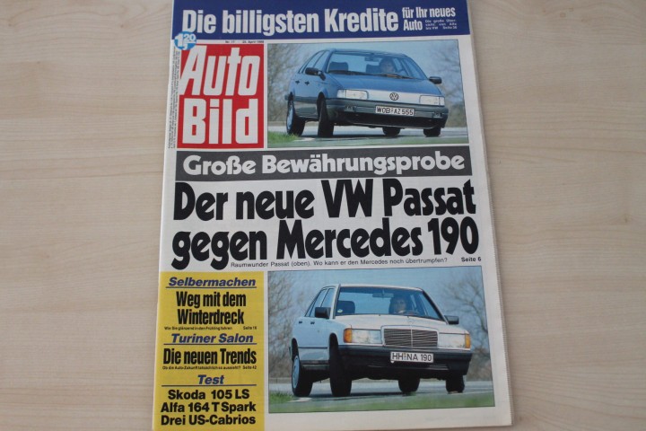 Deckblatt Auto Bild (17/1988)